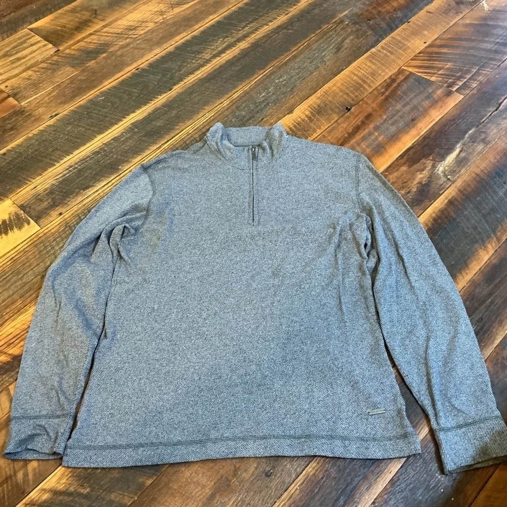 Rodd & Gunn Men’s Gray 1/4 Zip Pullover Sweatshirt Size Large Cotton Blend